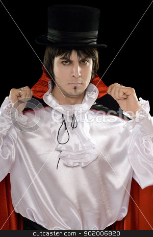 Man in a suit of Count Dracula man in a suit of Count Dracula stock photo, Portrait of young man in a suit of Count Dracula by Sergii Sukhorukov