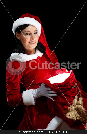 To use this stock image in your creative project, please select the size you need over to the right and click the "Add to Cart" button.
Your downloaded image will come with the Cutcaster watermark removed so don’t worry about the watermark you see on this page. pretty santa girl stock photo, Santa Girl presenting your product, in costume and white gloves by Sergey Nivens