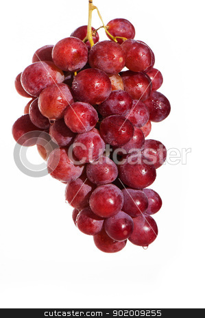 Red grape Red grape stock photo, Red grape isolated on white background by p.studio66