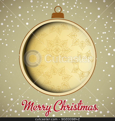 To use this stock image in your creative project, please select the size you need over to the right and click the "Add to Cart" button.
Your downloaded image will come with the Cutcaster watermark removed so don’t worry about the watermark you see on this page. Christmas ball stock vector clipart, Decorative Christmas ball on snowy background by Miroslava Hlavacova