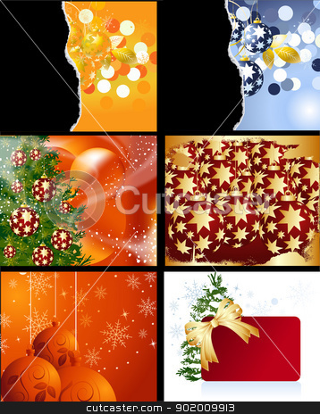 To use this stock image in your creative project, please select the size you need over to the right and click the "Add to Cart" button.
Your downloaded image will come with the Cutcaster watermark removed so don’t worry about the watermark you see on this page. Christmas Designs stock photo, Set of Christmas Designs and backgrounds . by Nabeel Zytoon