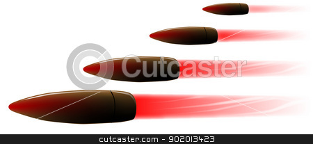 To use this stock image in your creative project, please select the size you need over to the right and click the "Add to Cart" button.
Your downloaded image will come with the Cutcaster watermark removed so don’t worry about the watermark you see on this page. Bullet Hail stock vector clipart, Four speeding rifle bullets by Kotto