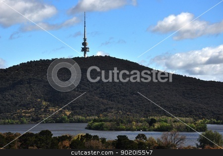 Blue mountain tower blue mountain tower stock photo, blue mountain tower located in canberra australia by malaysiaguy