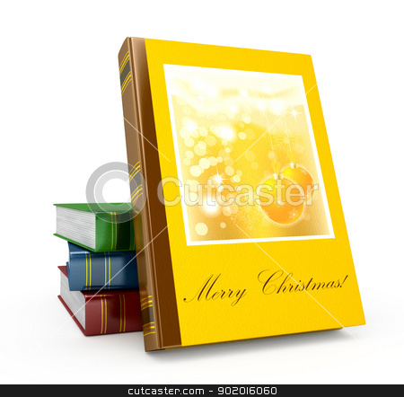 3d render christmas book on a white background 3d render christmas book on a white background stock photo, 3d render christmas book on a white background by blotty