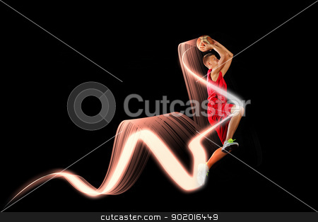 To use this stock image in your creative project, please select the size you need over to the right and click the "Add to Cart" button.
Your downloaded image will come with the Cutcaster watermark removed so don’t worry about the watermark you see on this page. Basketball player with a ball stock photo, Male basketball player jumping and practicing with a ball by Sergey Nivens