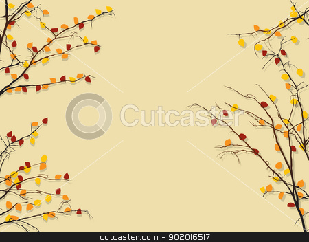 To use this stock image in your creative project, please select the size you need over to the right and click the "Add to Cart" button.
Your downloaded image will come with the Cutcaster watermark removed so don’t worry about the watermark you see on this page. Autumn foliage background stock vector clipart, Background illustration with autumn rees and shadow by Richard Laschon