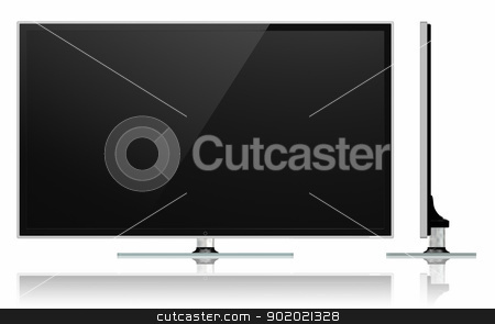 Full HD Led Television Full HD Led Television stock photo, Full HD Led Television on white background by manaemedia