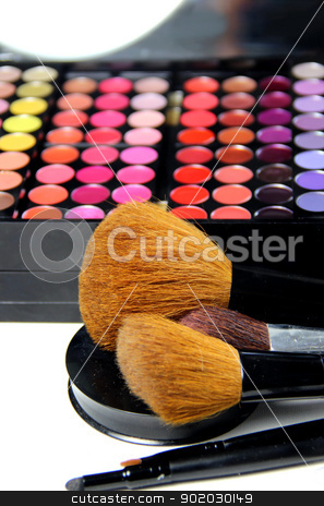Make-up room Make-up room stock photo, Big set of professional cosmetic by Tatiana Mihaliova