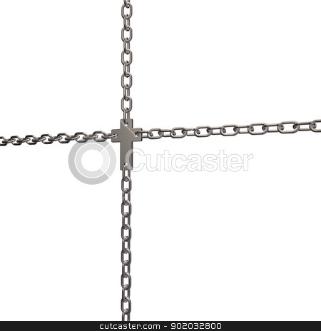To use this stock image in your creative project, please select the size you need over to the right and click the "Add to Cart" button.
Your downloaded image will come with the Cutcaster watermark removed so don’t worry about the watermark you see on this page. christian cross stock photo, christian cross in chains - 3d illustration by J?