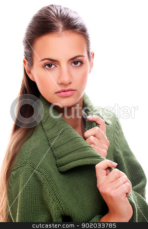 To use this stock image in your creative project, please select the size you need over to the right and click the "Add to Cart" button.
Your downloaded image will come with the Cutcaster watermark removed so don’t worry about the watermark you see on this page. Portrait of beautiful woman stock photo, Portrait of beautiful woman with long hair by yekostock