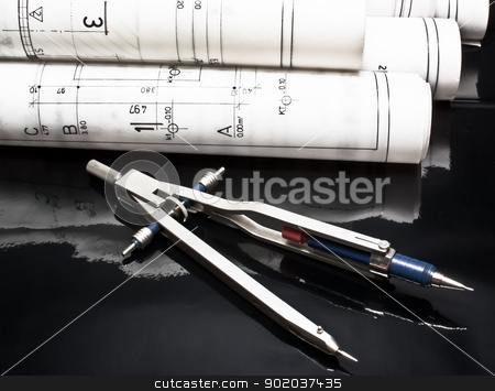Heap of architectural design and project blueprints drawings of house plan on table background heap of architectural design and project blueprints drawings of house plan on table background stock photo, heap of architectural design and project blueprints drawings of house plan on table background by vician