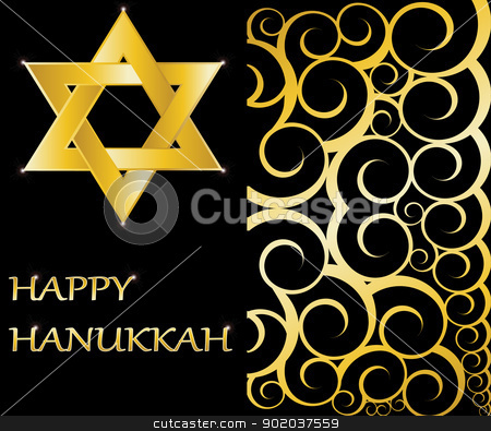 To use this stock image in your creative project, please select the size you need over to the right and click the "Add to Cart" button.
Your downloaded image will come with the Cutcaster watermark removed so don’t worry about the watermark you see on this page. Happy Hanukkah Star of David vector illustration stock vector clipart, Happy Hanukkah Star of David vector illustration by vician