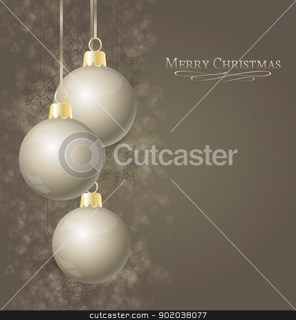 To use this stock image in your creative project, please select the size you need over to the right and click the "Add to Cart" button.
Your downloaded image will come with the Cutcaster watermark removed so don’t worry about the watermark you see on this page. Christmas balls stock vector clipart, Elegant Christmas background with Christmas balls by Miroslava Hlavacova
