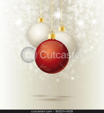 To use this stock image in your creative project, please select the size you need over to the right and click the "Add to Cart" button.
Your downloaded image will come with the Cutcaster watermark removed so don’t worry about the watermark you see on this page. Christmas balls stock vector clipart, Background with Christmas ball and snowflakes, illustration. by Miroslava Hlavacova