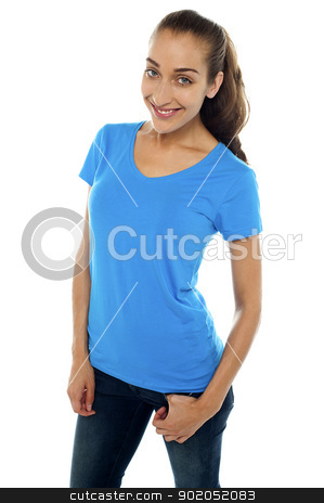 To use this stock image in your creative project, please select the size you need over to the right and click the "Add to Cart" button.
Your downloaded image will come with the Cutcaster watermark removed so don’t worry about the watermark you see on this page. Casual shot of a pretty brunette stock photo, Casual shot of a pretty brunette. Isolated against white background by Ishay Botbol