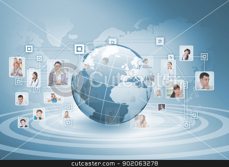 To use this stock image in your creative project, please select the size you need over to the right and click the "Add to Cart" button.
Your downloaded image will come with the Cutcaster watermark removed so don’t worry about the watermark you see on this page. Symbol of social network stock photo, Symbol of social network with people images by Sergey Nivens