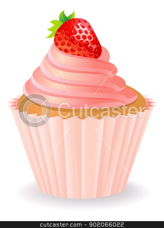 Vintage card with birthday cake Vintage card with birthday cake stock vector clipart, Vector illustration of Vintage card with birthday cake by SonneOn
