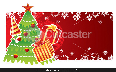 Christmas banner Christmas banner stock vector clipart, Vector illustration of Christmas banner by SonneOn