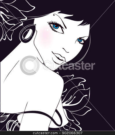 To use this stock image in your creative project, please select the size you need over to the right and click the "Add to Cart" button.
Your downloaded image will come with the Cutcaster watermark removed so don’t worry about the watermark you see on this page. Beauty woman stock vector clipart, Beauty woman by SonneOn