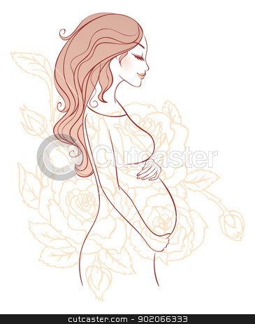 To use this stock image in your creative project, please select the size you need over to the right and click the "Add to Cart" button.
Your downloaded image will come with the Cutcaster watermark removed so don’t worry about the watermark you see on this page. Pregnant woman stock vector clipart, Vector illustration of Pregnant woman by SonneOn