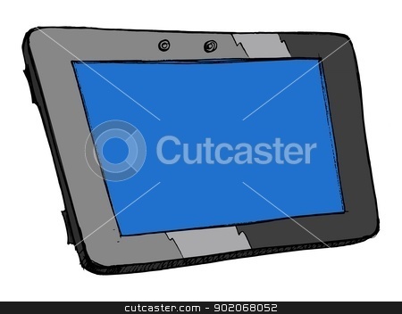 To use this stock image in your creative project, please select the size you need over to the right and click the "Add to Cart" button.
Your downloaded image will come with the Cutcaster watermark removed so don’t worry about the watermark you see on this page. computer tablet stock vector clipart, hand drawn illustration of an computer tablet by Oleksandr Kovalenko