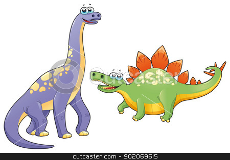 To use this stock image in your creative project, please select the size you need over to the right and click the "Add to Cart" button.
Your downloaded image will come with the Cutcaster watermark removed so don’t worry about the watermark you see on this page. Couple of funny dinosaurs. stock vector clipart, Couple of funny dinosaurs. Cartoon and vector isolated characters. by ddraw