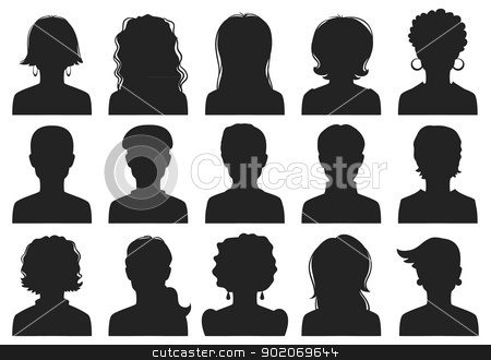 To use this stock image in your creative project, please select the size you need over to the right and click the "Add to Cart" button.
Your downloaded image will come with the Cutcaster watermark removed so don’t worry about the watermark you see on this page. Man and woman avatars stock vector clipart, Man and woman avatars by SonneOn