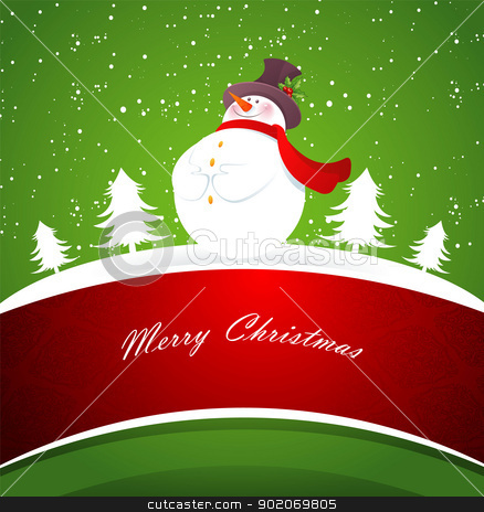To use this stock image in your creative project, please select the size you need over to the right and click the "Add to Cart" button.
Your downloaded image will come with the Cutcaster watermark removed so don’t worry about the watermark you see on this page. Snowman on green back stock vector clipart, Vector illustration of Snowman on green back by SonneOn