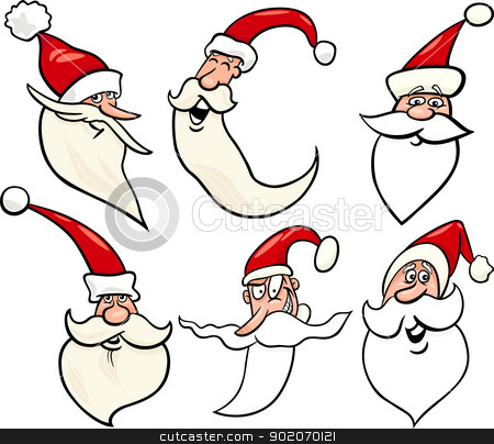 To use this stock image in your creative project, please select the size you need over to the right and click the "Add to Cart" button.
Your downloaded image will come with the Cutcaster watermark removed so don’t worry about the watermark you see on this page. happy santa claus cartoon faces icons set stock vector clipart, Cartoon Illustration of Santa Claus or Papa Noel or Father Christmas Happy Faces Icons Set by Igor Zakowski