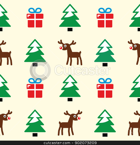 To use this stock image in your creative project, please select the size you need over to the right and click the "Add to Cart" button.
Your downloaded image will come with the Cutcaster watermark removed so don’t worry about the watermark you see on this page. Christmas background - seamless pattern stock vector clipart, Xmas, winter pattern with presents, reindeer and christmas trees
by Agnieszka Bernacka