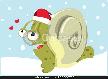 To use this stock image in your creative project, please select the size you need over to the right and click the "Add to Cart" button.
Your downloaded image will come with the Cutcaster watermark removed so don’t worry about the watermark you see on this page. Christmas Snail stock vector clipart, A funny snail wearing a santa hat by pcanzo