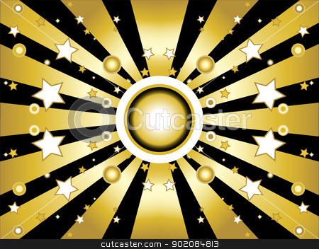 To use this stock image in your creative project, please select the size you need over to the right and click the "Add to Cart" button.
Your downloaded image will come with the Cutcaster watermark removed so don’t worry about the watermark you see on this page. Stars and circles golden background stock vector clipart, Stars and circles golden retro background by Augusto Cabral Graphiste Rennes