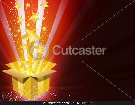To use this stock image in your creative project, please select the size you need over to the right and click the "Add to Cart" button.
Your downloaded image will come with the Cutcaster watermark removed so don’t worry about the watermark you see on this page. Christmas Golden Gift Box with Stars stock vector clipart, Vector - Christmas Golden Gift Box with Stars by gubh83