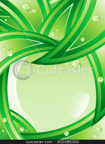 Tropical Leaves Ecology Background. Tropical Leaves Ecology Background. stock vector clipart, Tropical Leaves Ecology Background. Editable Vector Image by AUGUSTO CABRAL