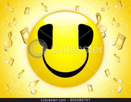 To use this stock image in your creative project, please select the size you need over to the right and click the "Add to Cart" button.
Your downloaded image will come with the Cutcaster watermark removed so don’t worry about the watermark you see on this page. Smiley DJ Background with Music Notes and Stars. stock vector clipart, Smiley DJ Background with Music Notes and Stars. Editable Vector Image by AUGUSTO CABRAL