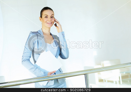 To use this stock image in your creative project, please select the size you need over to the right and click the "Add to Cart" button.
Your downloaded image will come with the Cutcaster watermark removed so don’t worry about the watermark you see on this page. portrait of a confident young businesswoman stock photo, Portrait of happy smiling young businesswoman in office by Sergey Nivens