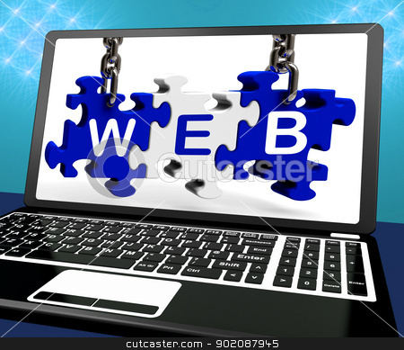 To use this stock image in your creative project, please select the size you need over to the right and click the "Add to Cart" button.
Your downloaded image will come with the Cutcaster watermark removed so don’t worry about the watermark you see on this page. Web Puzzle On Laptop Shows Websites stock photo, Web Puzzle On Laptop Shows Websites And Online Information by stuartmiles