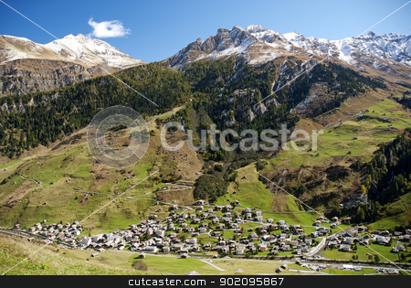 To use this stock image in your creative project, please select the size you need over to the right and click the "Add to Cart" button.
Your downloaded image will come with the Cutcaster watermark removed so don’t worry about the watermark you see on this page. vals village in switzerland alps stock photo, vals village in switzerland alps with alpine mountain landscape by travelphotography