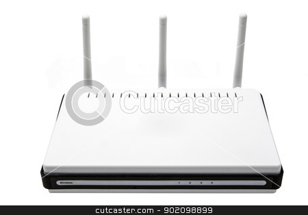 To use this stock image in your creative project, please select the size you need over to the right and click the "Add to Cart" button.
Your downloaded image will come with the Cutcaster watermark removed so don’t worry about the watermark you see on this page. wireless router stock photo, wireless router on white background by Ingvar Bjork