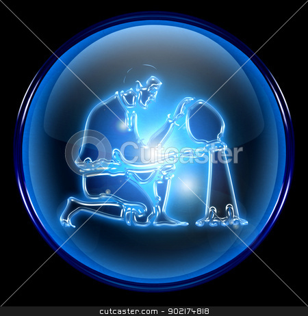 To use this stock image in your creative project, please select the size you need over to the right and click the "Add to Cart" button.
Your downloaded image will come with the Cutcaster watermark removed so don’t worry about the watermark you see on this page. Aquarius zodiac button icon, isolated on black background. stock photo, Aquarius zodiac button icon, isolated on black background. by Andrey Zyk