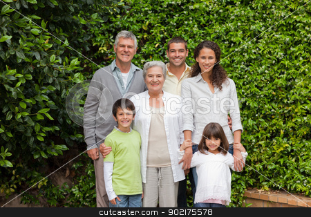 To use this stock image in your creative project, please select the size you need over to the right and click the "Add to Cart" button.
Your downloaded image will come with the Cutcaster watermark removed so don’t worry about the watermark you see on this page. Portrait of a happy family looking at the camera in the garden stock photo, Portrait of a happy family looking at the camera in the garden by Wavebreak Media