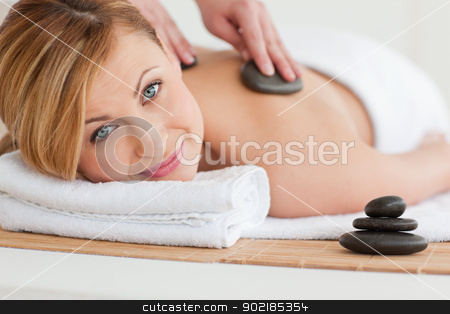 To use this stock image in your creative project, please select the size you need over to the right and click the "Add to Cart" button.
Your downloaded image will come with the Cutcaster watermark removed so don’t worry about the watermark you see on this page. Therapist making a massage to a pretty blond-haired woman stock photo, Therapist making a massage to a pretty blond-haired woman in a spa centre by Wavebreak Media