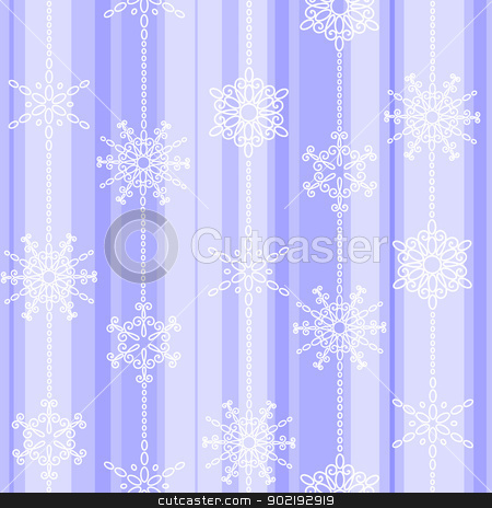 Flake winter seamless pattern Flake winter seamless pattern stock vector clipart, Light frosty winter vertical seamless pattern with snowflakes by Allaya
