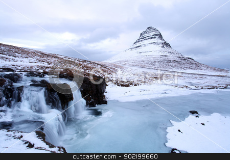 To use this stock image in your creative project, please select the size you need over to the right and click the "Add to Cart" button.
Your downloaded image will come with the Cutcaster watermark removed so don’t worry about the watermark you see on this page. Grundarfjorour famous mountain iceland stock photo, Icelands snaefellsnes peninsula and famous Kirkjufellsfos waterfall and mount Kirkjufell by Ollie Taylor