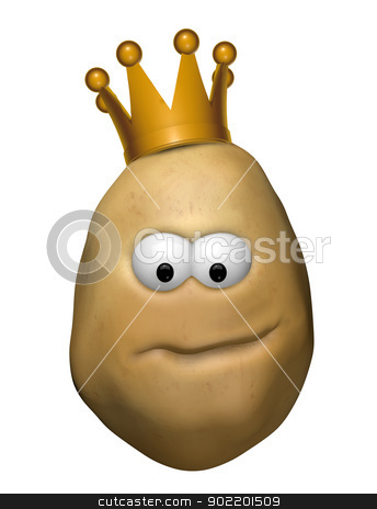 To use this stock image in your creative project, please select the size you need over to the right and click the "Add to Cart" button.
Your downloaded image will come with the Cutcaster watermark removed so don’t worry about the watermark you see on this page. potato with crown stock photo, funny potato with crown - 3d illustration by J?