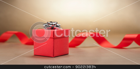 Present in front of beige background Present in front of beige background stock photo, Present in front of beige background nice for a wedding by Ulrich Schade