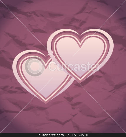 To use this stock image in your creative project, please select the size you need over to the right and click the "Add to Cart" button.
Your downloaded image will come with the Cutcaster watermark removed so don’t worry about the watermark you see on this page. Valentine Day vintage background with hearts stock vector clipart, Illustration Valentine Day vintage background with hearts - vector by -=Mad Dog=-