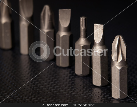 To use this stock image in your creative project, please select the size you need over to the right and click the "Add to Cart" button.
Your downloaded image will come with the Cutcaster watermark removed so don’t worry about the watermark you see on this page. Screwdrivers heads stock photo, Macro of various types of screwdriver heads. by Sinisa Botas