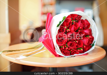 To use this stock image in your creative project, please select the size you need over to the right and click the "Add to Cart" button.
Your downloaded image will come with the Cutcaster watermark removed so don’t worry about the watermark you see on this page. rose bouquet stock photo, rose bouquet using in wedding or any greeting ceremony by Vichaya Kiatying-Angsulee