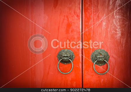 To use this stock image in your creative project, please select the size you need over to the right and click the "Add to Cart" button.
Your downloaded image will come with the Cutcaster watermark removed so don’t worry about the watermark you see on this page. Red door stock photo, Red Chinese door by boonsom